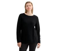 TOM TAILOR Pull Plussize pour Femme, 14482 - Deep Black., 54 Grande Taille