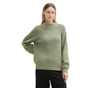 TOM TAILOR Pull pour Femme avec Structure côtelée, 36881 - Pale Bark Green Rib Structure, XL
