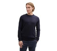 TOM TAILOR Pull pour Homme, 13160 - Mélange Bleu Marine tricoté., XL