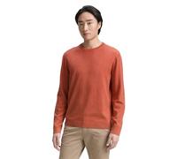 Tom Tailor Pull pour Homme, 38680 - Rust Red Melange, S