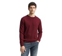 TOM TAILOR Pull pour Homme, 39101 - Bordeaux mélangé, M