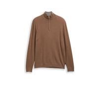 TOM TAILOR Pull Troyer marron | S