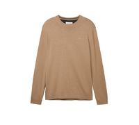 Tom Tailor 1038426 Basic Knit Sweater Beige S Homme