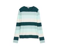 Tom Tailor Knit Structured Striped Sweater Vert S Femme