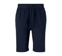 TOM TAILOR Pyjama court gentiane / bleu-gris / blanc, Taille L