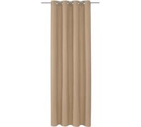 TOM TAILOR Rideau à œillets opaque DOVE Beige 140 x 245 cm