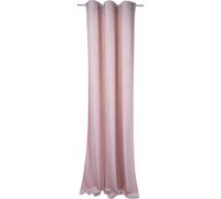 TOM TAILOR Rideau à œillets opaque FRENCH VELVET Rose 135 x 245 cm