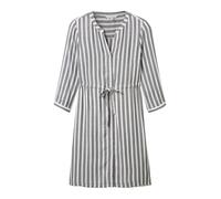 TOM TAILOR Robe-chemise gris / blanc cassé, Taille 40
