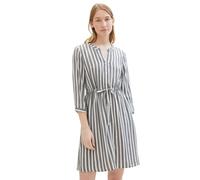 TOM TAILOR Robe pour Femme, 26940 - Rayures Verticales Bleu Marine cassé, 66