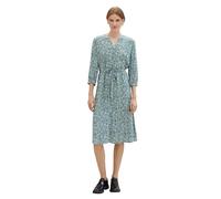 TOM TAILOR Robe pour Femme, 34840 - Imprimé Feuille Abstraite Verte, 38