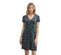 TOM TAILOR Robe pour Femme, 37823 - Bleu Marine à Pois, 38