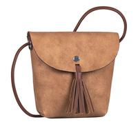 TOM TAILOR Sac à épaule bandoulière brun clair pour femme - Ida Flap Bag No Zip S Cognac 232843