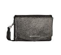 TOM TAILOR sac à épaule bandoulière pochette Quinn Flap Bag No Zip Metallic Black anthracite