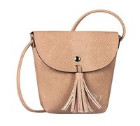 TOM TAILOR Sac à épaule bandoulière rose pour femme - Ida Snake Flap Bag S Snake Rose 137501