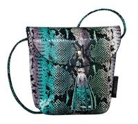 TOM TAILOR Sac à épaule bandoulière vert violet pour femme - Ida Snake Flapbag Snake Green 91081
