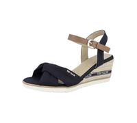 TOM TAILOR Sandales à lanières bleu foncé / noisette, Taille 41
