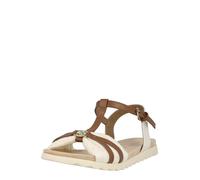 TOM TAILOR Sandales à lanières crème / marron, Taille 38