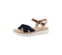 TOM TAILOR Sandales beige / bleu marine / cognac, Taille 38