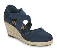 TOM TAILOR Femme 5390090020 Sandale cale, Bleu Marine, 40 EU
