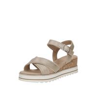 TOM TAILOR Femme 9590210007 Sandale cale, Or, 41 EU