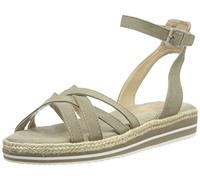 TOM TAILOR Femme 3295805 Sandale, Kaki, 39 EU