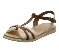 Tom Tailor Sandales à lanières pour femme 5390490031 Crème/Marron Taille 38