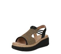 TOM TAILOR Femme 9590240006 Sandale cale, Black Nature, 40 EU