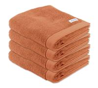 TOM TAILOR Serviette corail / blanc, Taille 50x100cm