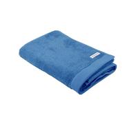 TOM TAILOR Serviette de Douche, 70x140 cm, 100% coton/éponge, avec deux accroches et étiquette avec logo, COLOR BATH TOWEL Bleu (Cool Blue)