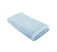 TOM TAILOR Serviette de Sauna, 80x200 cm, 100% coton/éponge, avec deux accroches et étiquette avec logo, COLOR BATH TOWEL Bleu clair (Sky Blue)