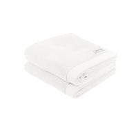 TOM TAILOR Serviette, Lot de 2, 50 x 100 cm, 100% coton / éponge, avec accroche et étiquette avec logo, COLOR BATH TOWEL Blanc (Crisp White)