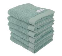 TOM TAILOR Serviette turquoise / blanc, Taille 30x50cm