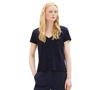TOM TAILOR Shirt Femme en Jean avec Broderie, 10668-capitaine du Ciel Bleu, L Dames