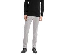 TOM TAILOR Slim Fit Stretch Chino Hose mit Gürtel Pantalon Travis, 36168-Artemis Grey Zig Zag Structure, 38W / 36L Homme