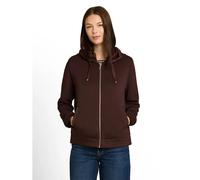 Sweatshirt à capuche en tissu scuba femme Tom Tailor Marron XS