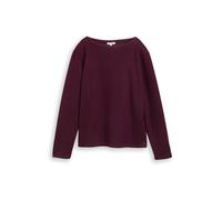 TOM TAILOR Sweat-shirt bourgogne, Taille XS