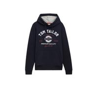 TOM TAILOR Sweat-shirt marine / rouge foncé / blanc, Taille S