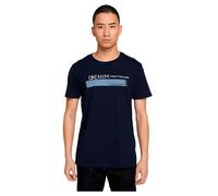 T-shirt basique avec logo imprimÃ© sur la poitrine Tom Tailor Denim Bleu 2XL