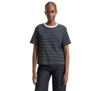 TOM TAILOR Denim 1047845 T-Shirt, 40124-Bleu Marine à Rayures irrégulières, XXL Femmes