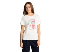TOM TAILOR 1051799 T-Shirt, 10315-Whisper White, M Femmes