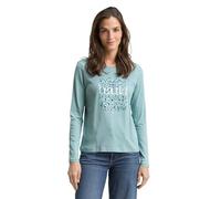 TOM TAILOR T-Shirt à Manches Longues pour Femme, 27450 - White Moss, S