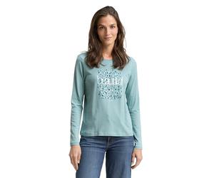 TOM TAILOR T-Shirt à Manches Longues pour Femme, 27450 - White Moss, S