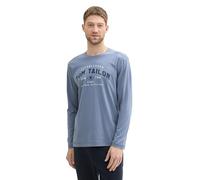 TOM TAILOR T-Shirt à Manches Longues pour Homme, 10441 - Gravel Grey, M