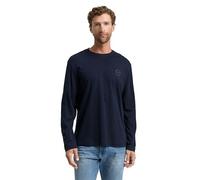 TOM TAILOR T-Shirt à Manches Longues pour Homme, 10668 - Sky Captain Blue., M