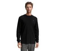 TOM TAILOR T-Shirt à Manches Longues pour Homme, 29999 - Noir., L