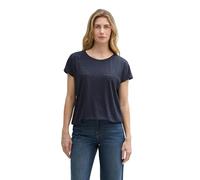 TOM TAILOR T-Shirt Ample pour Femme, 10668 - Sky Captain Blue., XS