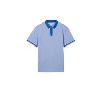 TOM TAILOR T-Shirt bleu / bleu-gris / abricot / blanc, Taille M