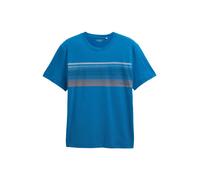 TOM TAILOR T-Shirt bleu / bleu marine / umbra / blanc, Taille XL