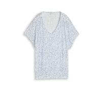 TOM TAILOR T-shirt bleu / bleu pastel / blanc, Taille S