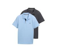 TOM TAILOR Polo pour Homme, 32245 - Washed Out Middle Blue, L